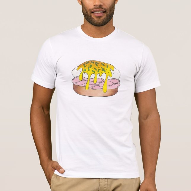 T-shirt Oeufs Benedict Diner Petit déjeuner Alimentation O (Devant)