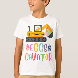 T-shirt Oeufs Cavator Excavateur Chasse aux oeufs de Pâque