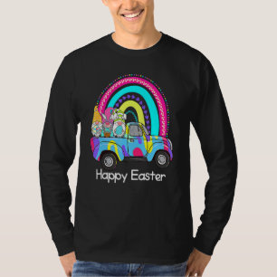 T-shirt Oeufs de lapin arc-en-ciel drôle Chasse Camion Gno