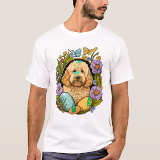 T-shirt Œufs de lapin Golden Doodle