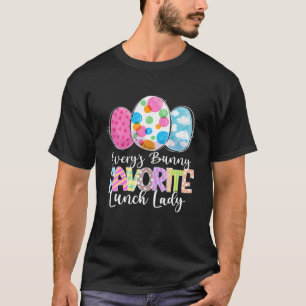 T-shirt Oeufs de Pâques amusants Petit lapin Favori de cha