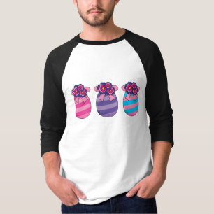 T-shirt Oeufs de Pâques aux fleurs et au ruban