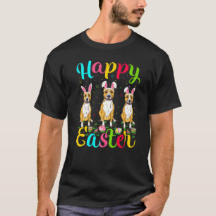 T-shirt Oeufs de Pâques Bunny Staffordshire Bull Terrier C