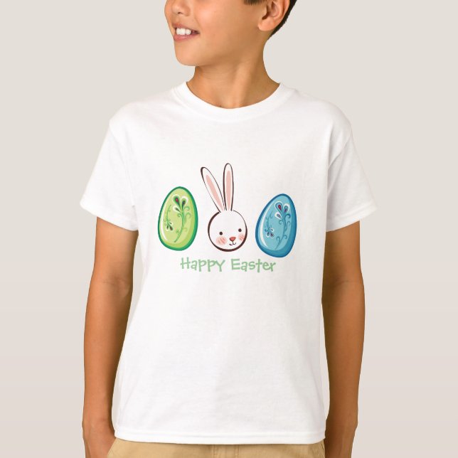 T-shirt Oeufs de Pâques Chemises de Pâques pour enfants (Devant)