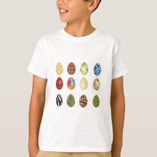 T-shirt oeufs de pâques colorés