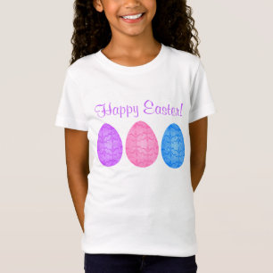 T-Shirt Oeufs de pâques de fantaisie pour des enfants