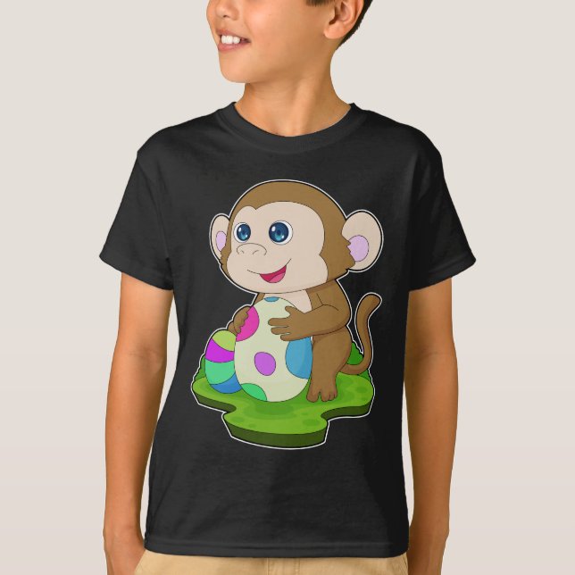 T-shirt OEufs de Pâques de singe (Devant)