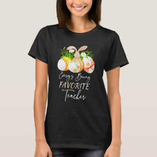 T-shirt Oeufs de Pâques Drôle Chaque S Bunny Professeur Fa