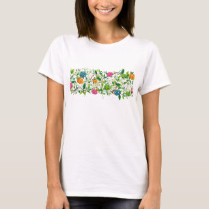 T-shirt Oeufs de Pâques et fleur de printemps