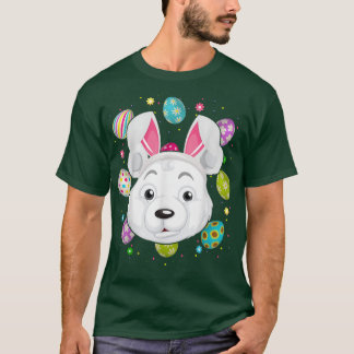 T-shirt Oeufs de Pâques Lapin Amoureux Ours polaire Ours p