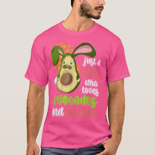 T-shirt Oeufs de Pâques mignons Avocado Bunny Filles Amour