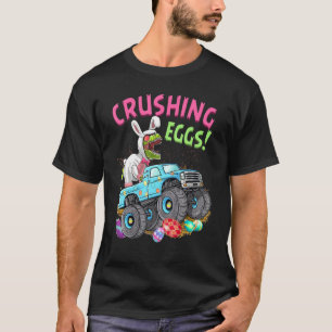 T-shirt Oeufs écrasants Lapin Dinosaure de Pâques Joyeux P