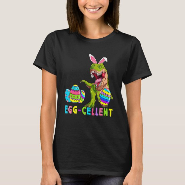 T-shirt Oeufs Eggcellent Chasseur de cellule Dinosaur Bunn (Devant)