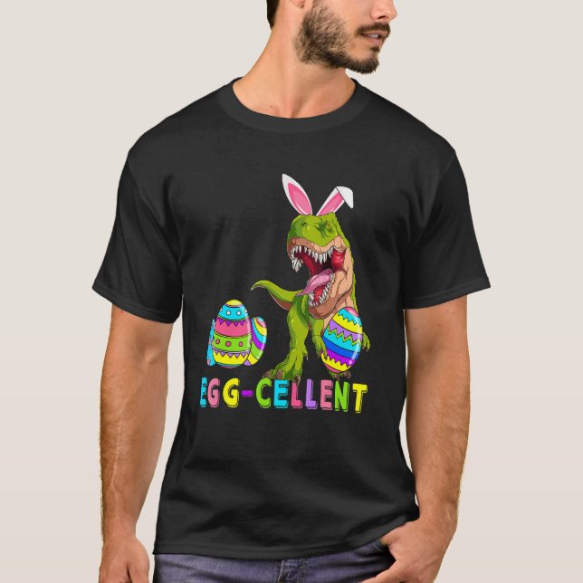 T-shirt Oeufs Eggcellent Chasseur de cellule Dinosaur Bunn (Devant)