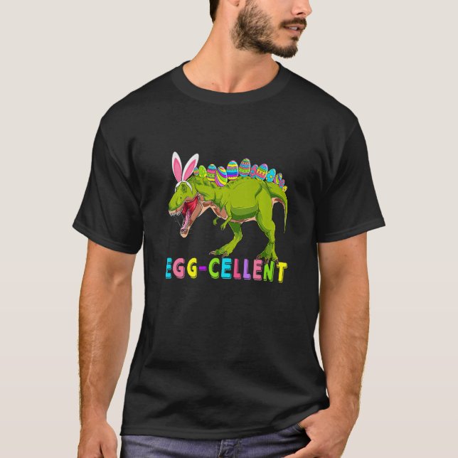 T-shirt OEufs Éggcellés Chasseur de cellule Dinosaur Bunny (Devant)