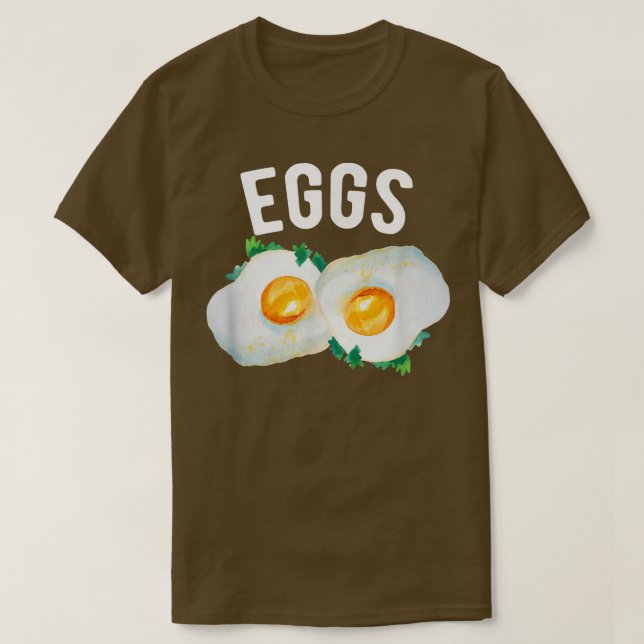 T-shirt Oeufs et (bacon) Couples correspondants Costume d' (Design devant)