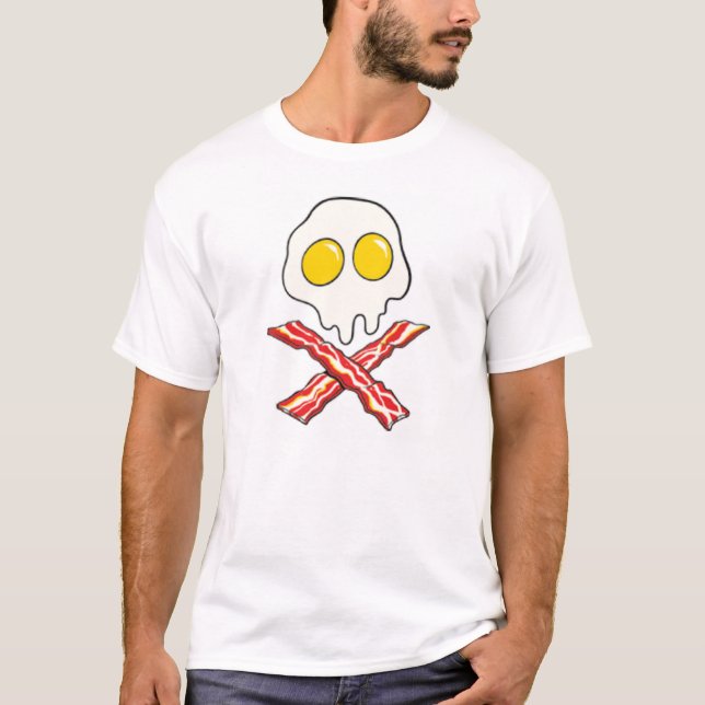 T-shirt Oeufs et crâne de lard (Devant)