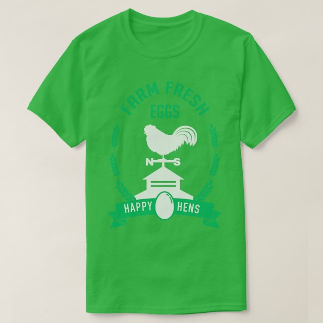 T-shirt Oeufs frais de ferme (Design devant)