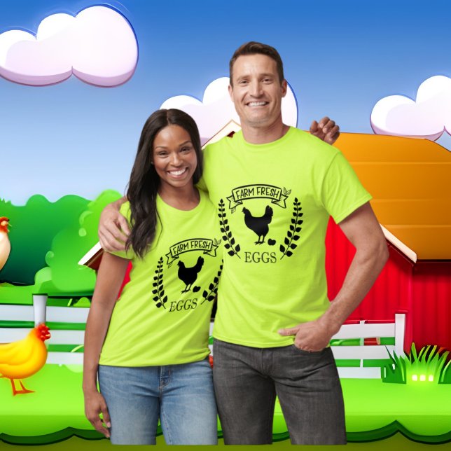 T-shirt OEufs frais d'exploitation cool (Créateur téléchargé)
