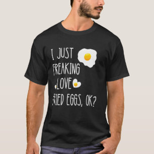 T-shirt Œufs Frits Petit Déjeuner Œufs Jaune d'Œuf Œufs Br