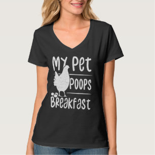 T-shirt Oeufs My Pet Poops Petit Déjeuner - Poulet
