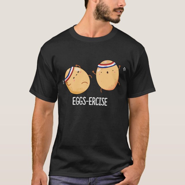 T-shirt OEufs Percés Drôle OEufs Aéroïques Pun OEufs Foncé (Devant)