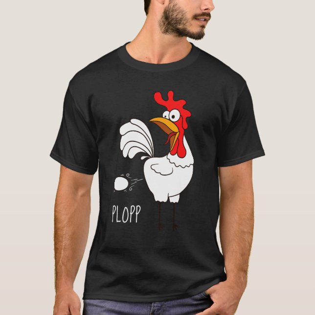 T-shirt Oeufs Plopp Poulets de serre (Devant)