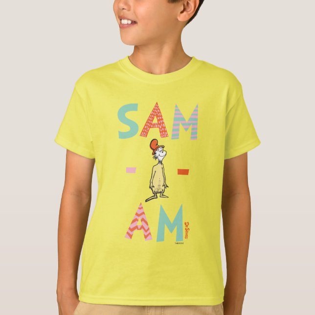 T-shirt Oeufs verts et jambon | Sam-I-Am (Devant)