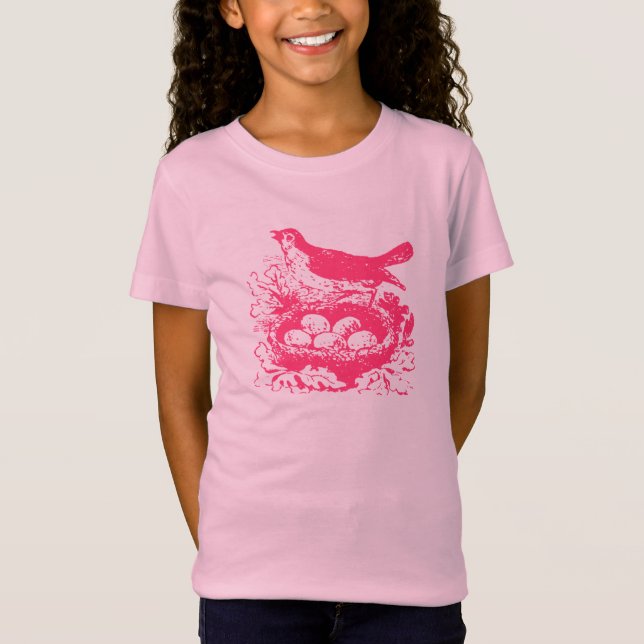 T-Shirt OEufs vintages et nid (Devant)