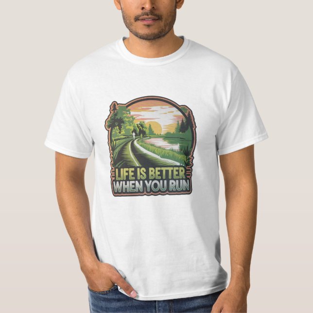 T-shirt Oeuvre à thème pour modes de vie actifs (Devant)