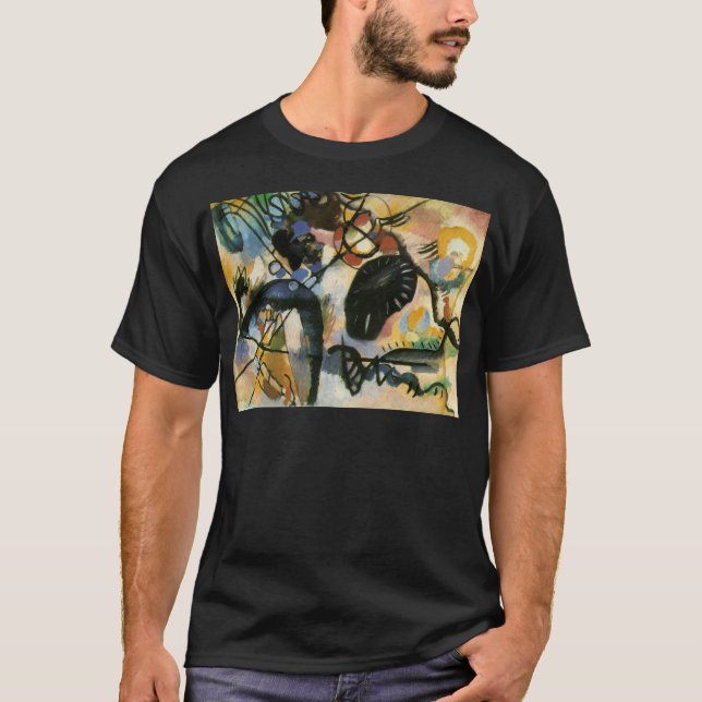 T-shirt Oeuvre Abstraite de Kandinsky Black Spot (Devant)
