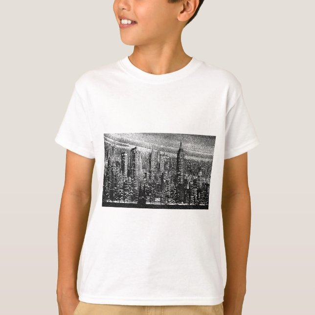 T-shirt Oeuvre artistique de New York (Devant)