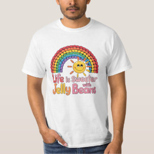 T-shirt Oeuvre artistique Jelly Bean-Theme pour les fans d
