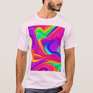 T-shirt Œuvre d'art abstrait coloré