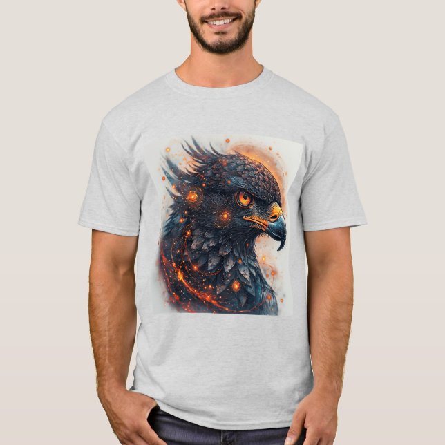 T-shirt Œuvre d'art Aigle Vibrant (Devant)