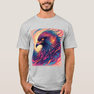 T-shirt Œuvre d'art Aigle Vibrant