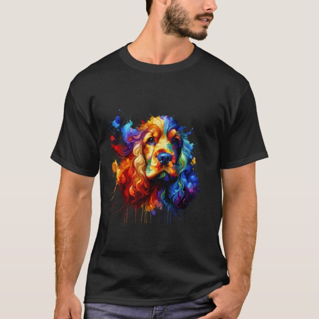 T-shirt Œuvre d'art Cocker Spaniel Spaniels (Devant)