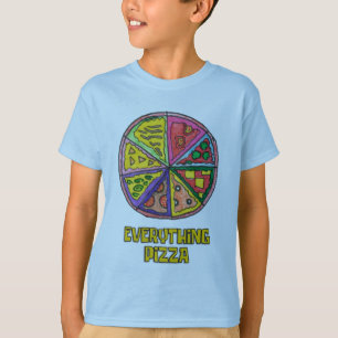 T-shirt OEuvre d'art de la pizza Everything by Kareem