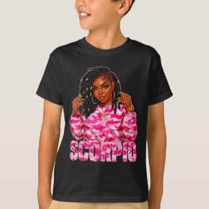 T-shirt Œuvre d'art de la Reine Scorpion aux tresses femme