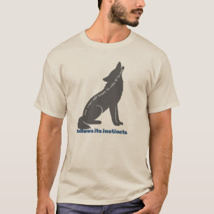 T-shirt oeuvre d'art de loup