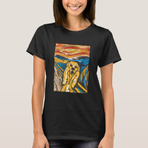 T-shirt Œuvre d'art du cri de Golden Retriever