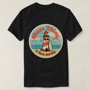T-shirt Oeuvre d'art du phare du New Jersey Shore Thing