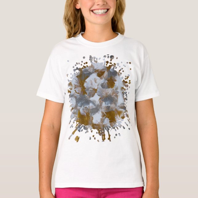 T-shirt  œuvre d'art faite main  (Devant)
