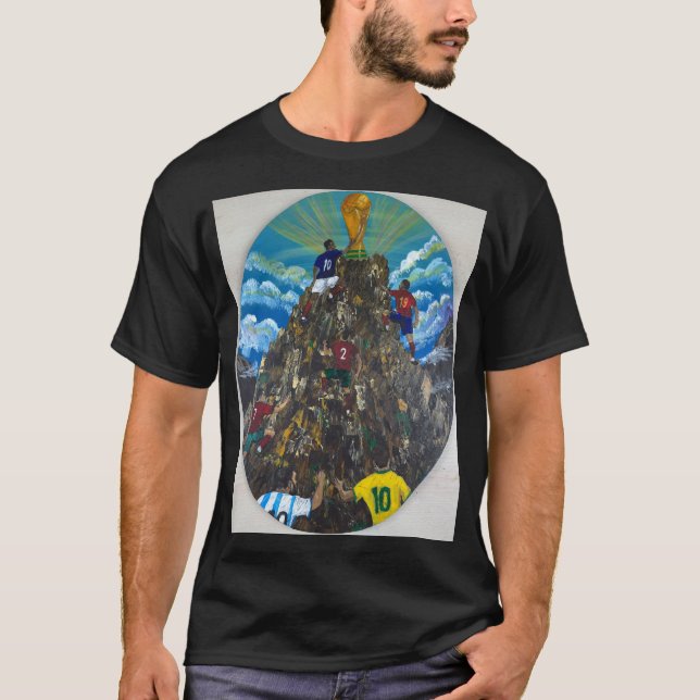 T-shirt Œuvre d'art faite main - Coupe du Monde  (Devant)