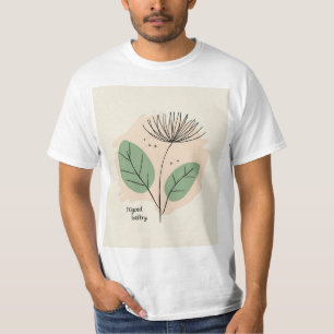 T-shirt Œuvre d'art florale scandinave