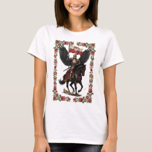 T-shirt Œuvre d'art folklorique de la cavalerie polonaise