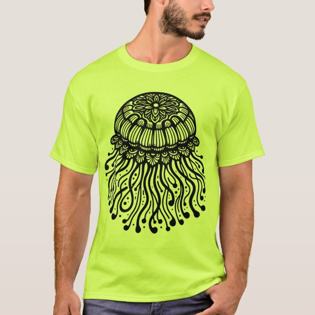 T-shirt Œuvre d'art Méduse de la Nature (Devant)