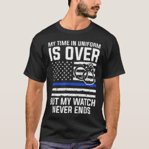 T-shirt Œuvre d'art pour policier à la retraite