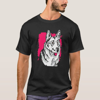 T-shirt Œuvre d'art représentant le visage d'un Berger Bla