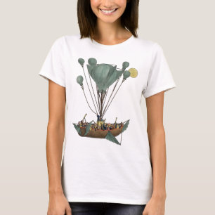 T-shirt Œuvre d'art représentant un dirigeable ancien